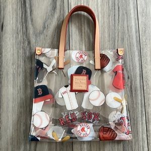 Dooney & Bourke Boston Red Sox Tote Purse Bag Clear MLB Hat Ball